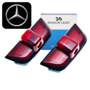 Zestaw 2 projektorów LED logo Mercedes-Benz HD - oświetlenie powitalne drzwi Nr części OEM: 20482079019051