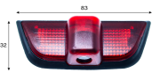 Wymiary projektora LED do Mercedes-Benz W204 - idealne dopasowanie do drzwi.