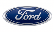 Emblemat znaczek logo Ford 147x57mm niebieski chrom tył przód